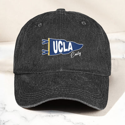 Custom Pennant Flag School Spirit - Personalized Cap