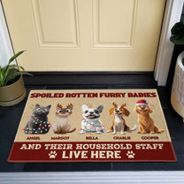 Spoiled Pets Live Here - Personalized Doormat
