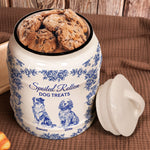 Spoiled Rotten Dog Treats Floral Toile De Jouy Chinoiserie - Personalized Cookie Jar