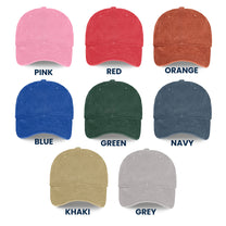 Spooky Cat Mom Halloween Skeleton Cat - Personalized Distressed Denim Cap