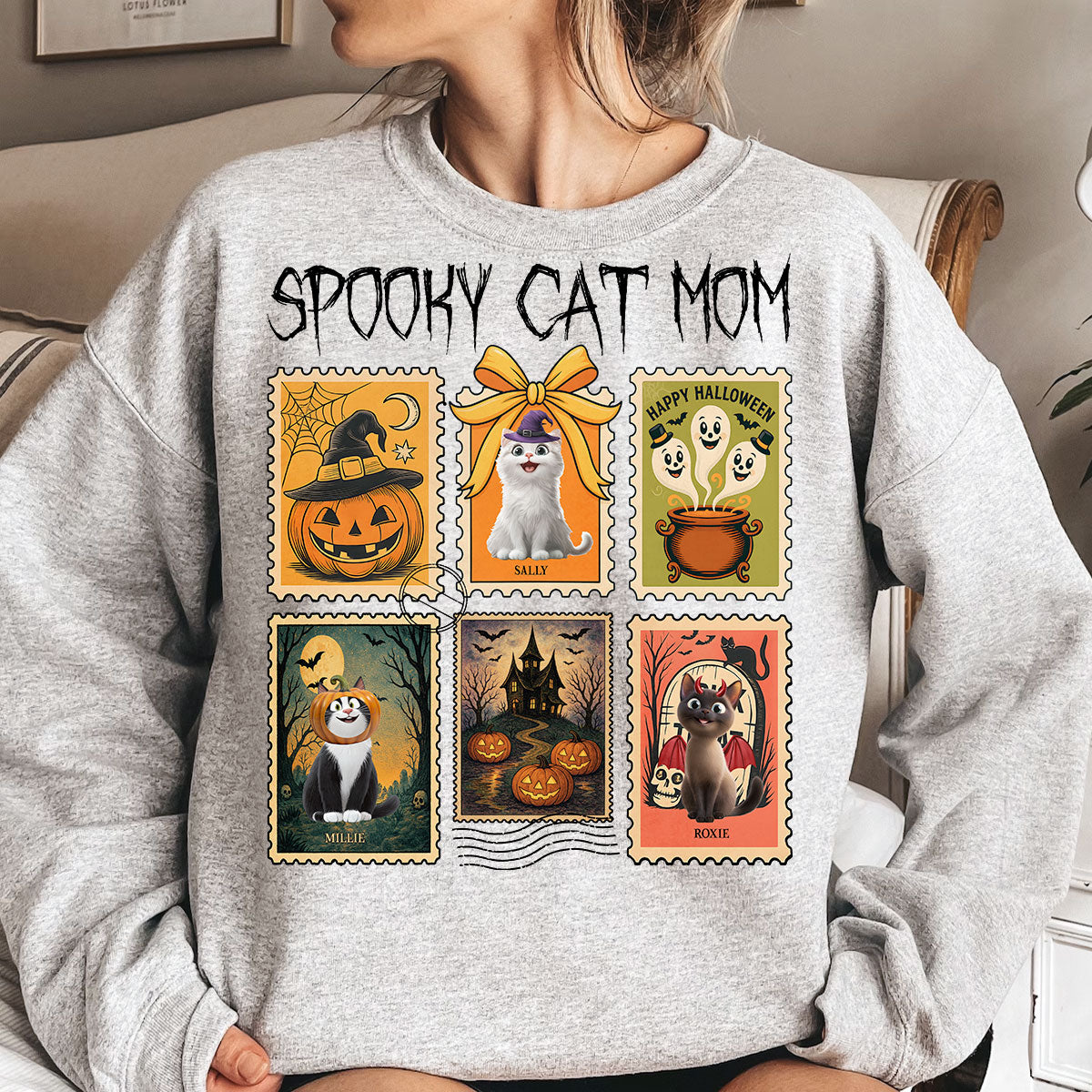 Spooky Cat Mom - Personalized Shirt