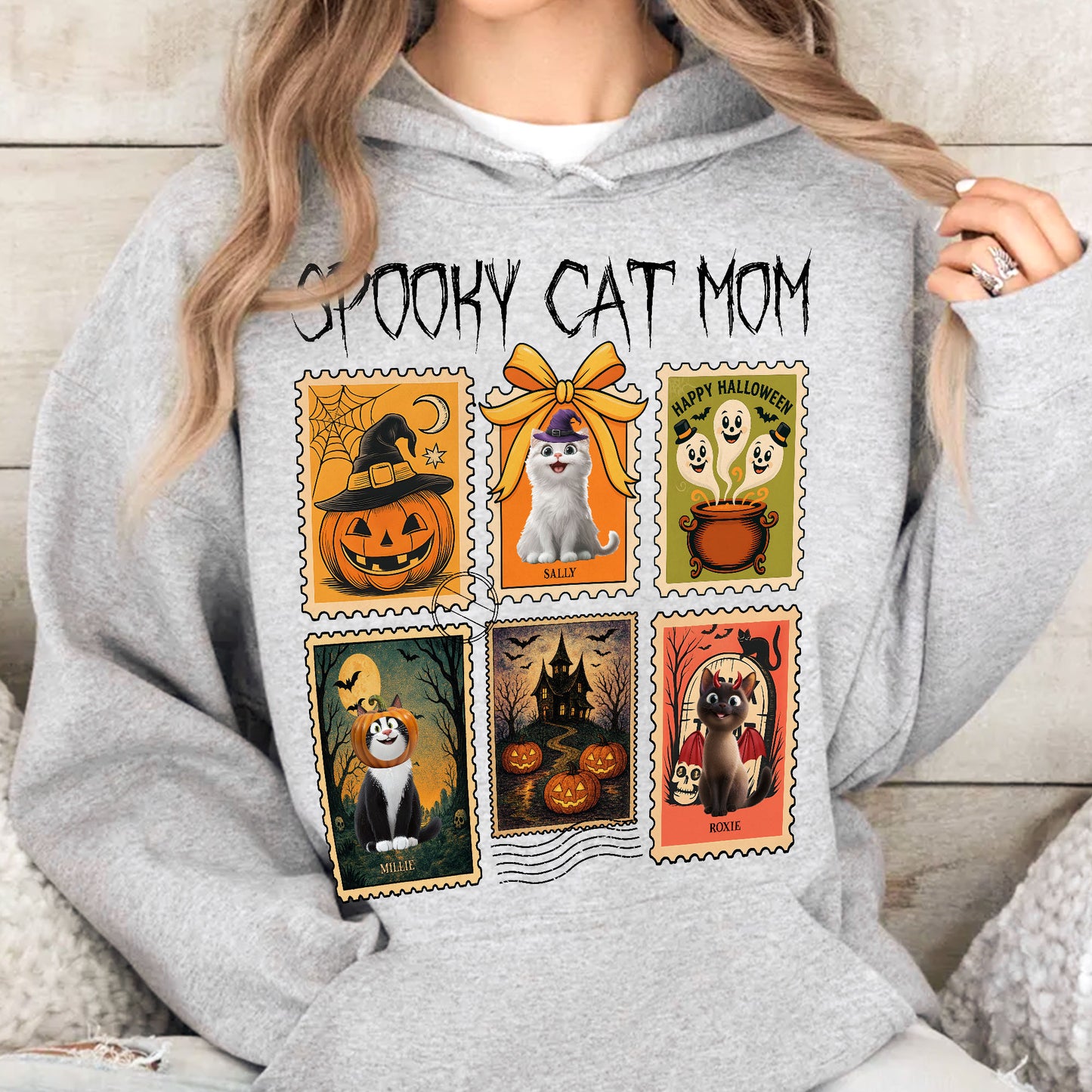 Spooky Cat Mom - Personalized Shirt
