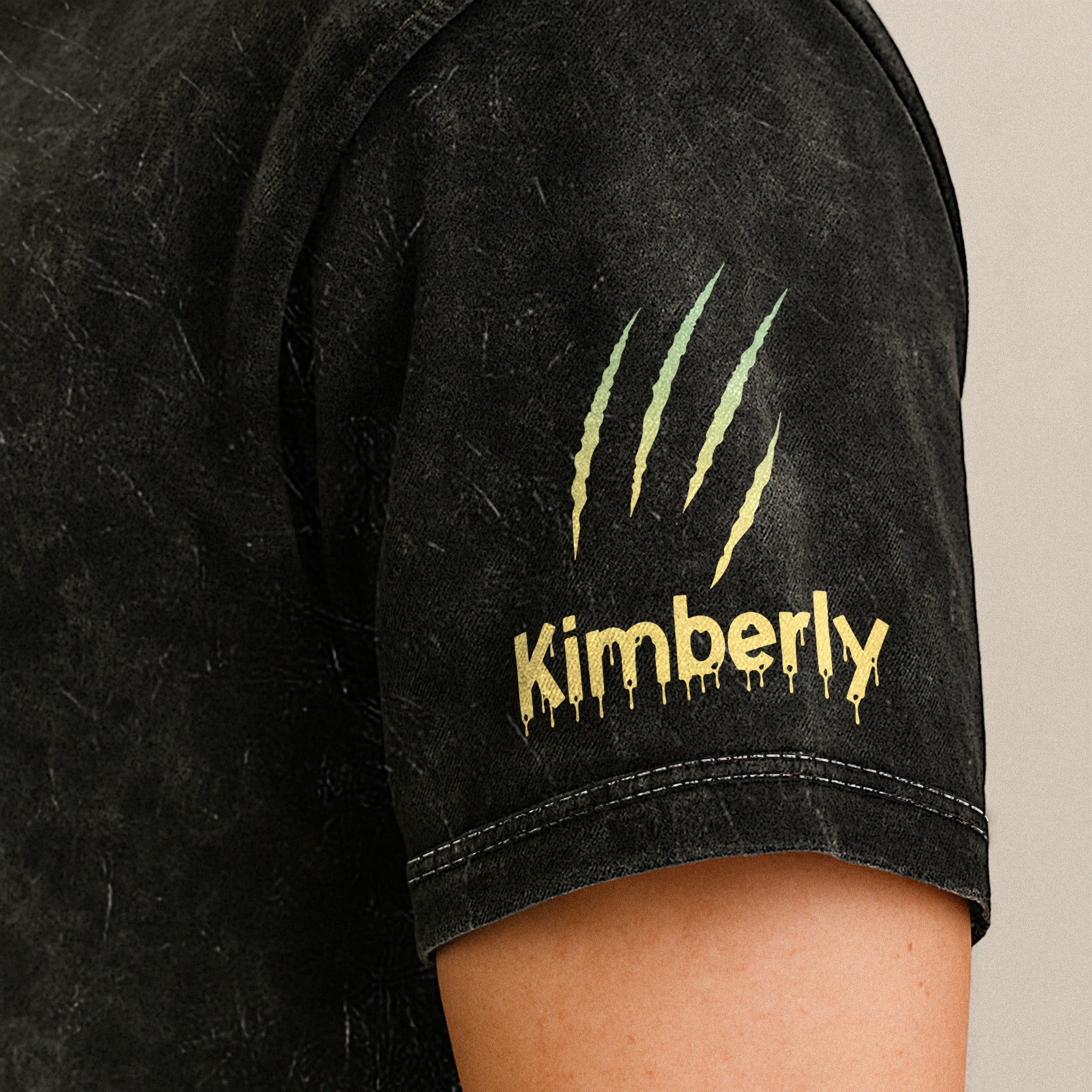 Spooky Dog Mom/Dog Dad - Trick Or Treat Halloween - Personalized Acid Wash T‑Shirt