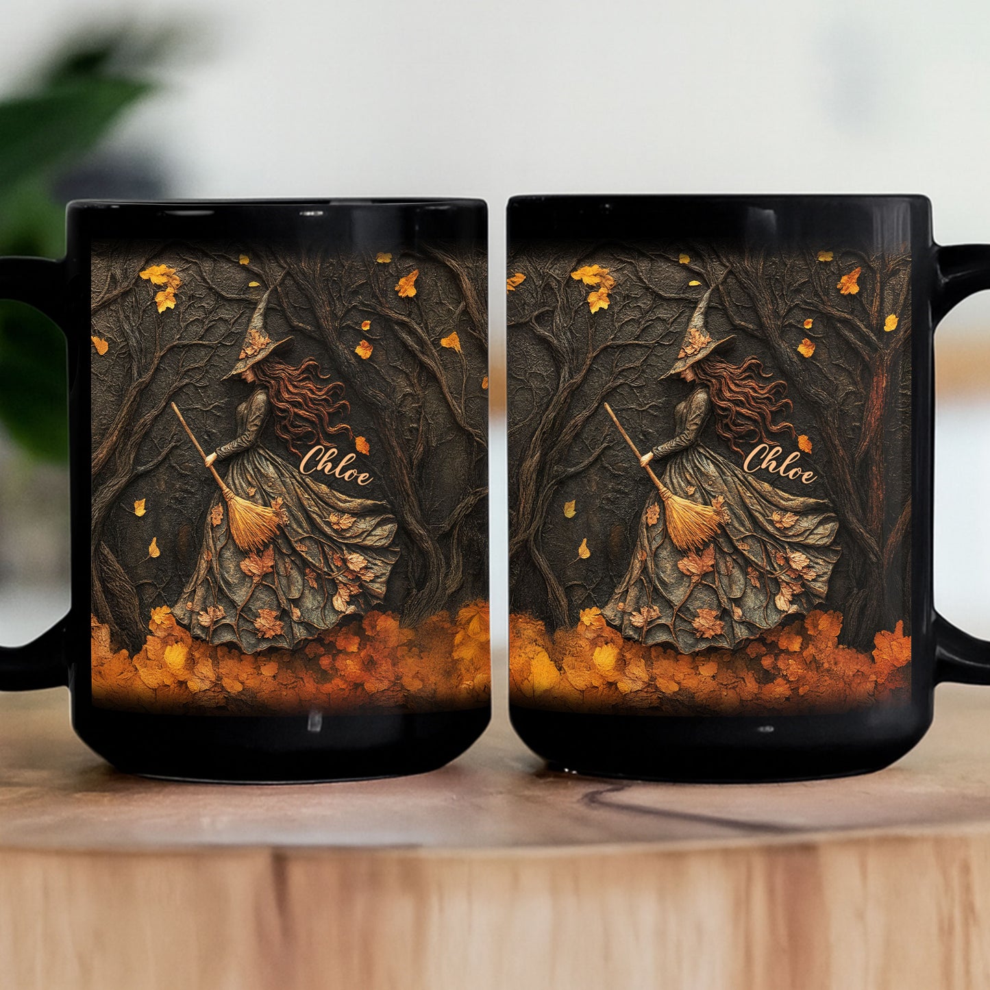 Spooky Witch Art Print - Personalized Mug