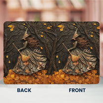 Spooky Witch Art Print - Personalized Kindle Paperwhite Case With Stand