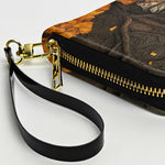 Spooky Witch Art Print - Personalized Leather Long Wallet