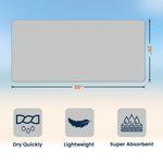 Sport Custom Name, Number - Personalized Quick-Dry Beach Towel