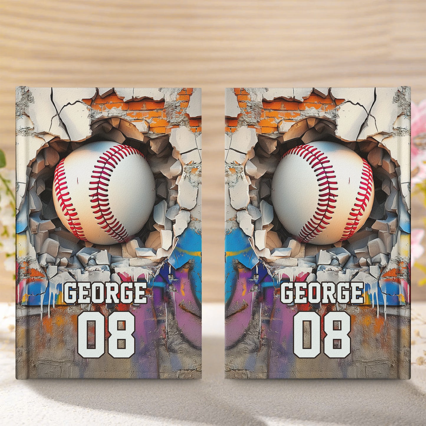 Sport Gifts For Players, Coaching, Team - Basketball, Baseball, Football, Soccer - Personalized Hardcover Journal