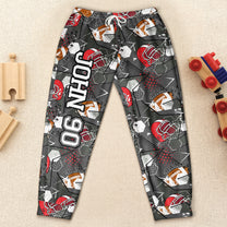 Sport Gifts For Son, Daughter Player Basketball, Baseball - Personalized Sweatpants
