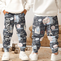 Sport Gifts For Son, Daughter Player Basketball, Baseball - Personalized Sweatpants