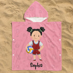 Sport Kids - Personalized Photo Kids Hooded Towel