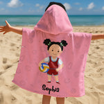 Sport Kids - Personalized Photo Kids Hooded Towel