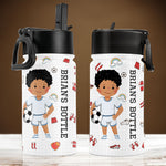 Sport Kids - Personalized Photo Kids Water Bottle With Straw Lid