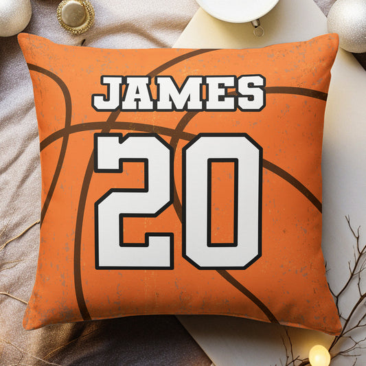 Sport Lovers Basketball, Baseball, Football, Soccer, Softball Cushion - Personalized Pillow (Insert Included)