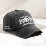 Sport Mom Dad Proud Basketball, Baseball, Football - Personalized Distressed Denim Cap