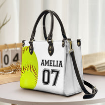 Sport Name Initial - Personalized Leather Bag