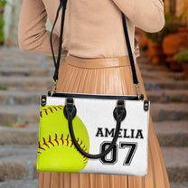 Sport Name Initial - Personalized Leather Bag