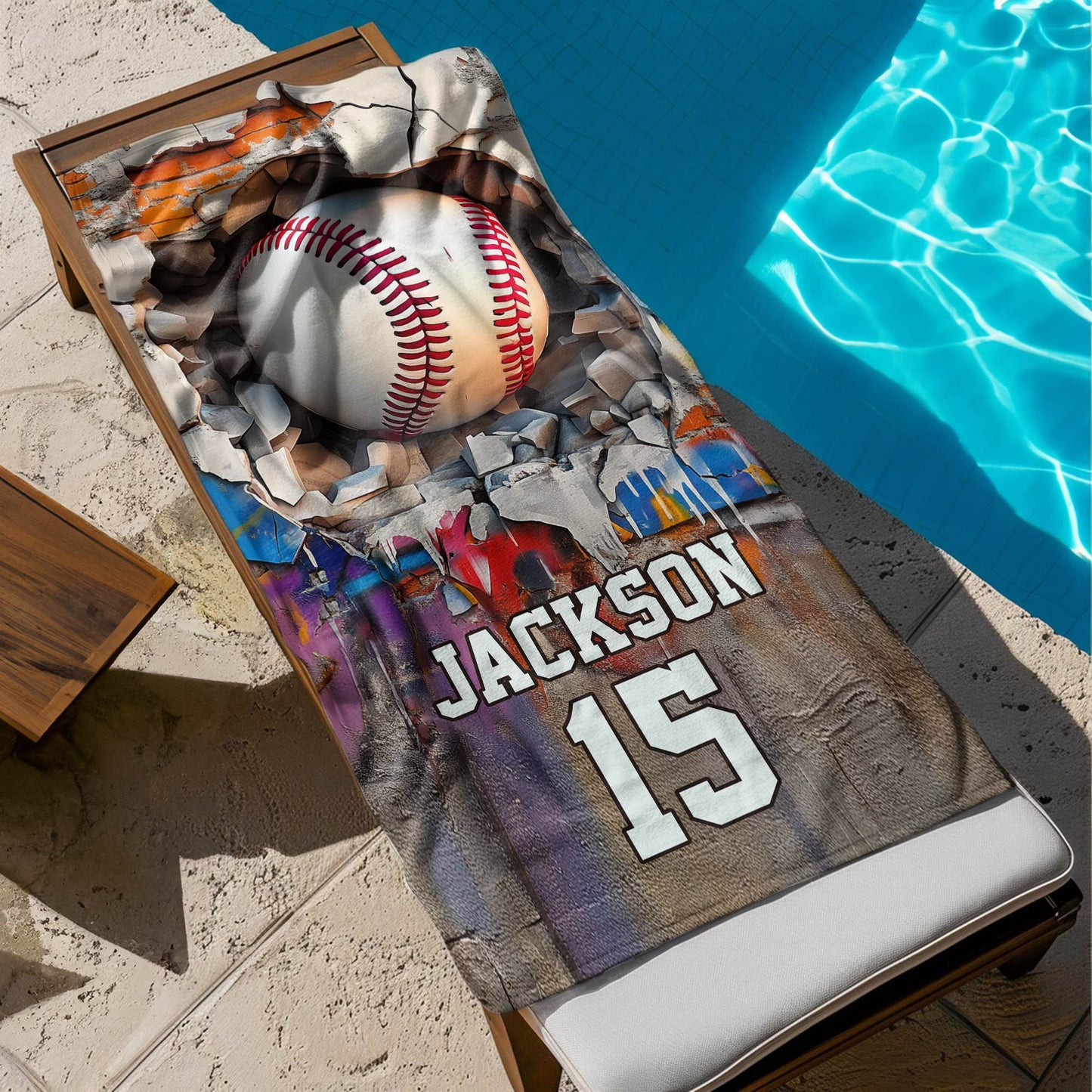 Sport-Gifts-For-Son,-Daughter-Custom-Name-&-Number-Personalized-Beach-Towel-3