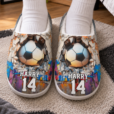 Sport Gifts For Son, Daughter Player - Basketball, Baseball, Football, American Football - Personalized Slippers