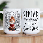 Spread Those Pages Like A Good Girl - Personalized Mug