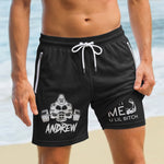 Squat On My Face Respectfully - Personalized Shorts