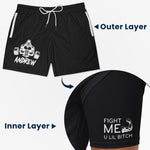 Squat On My Face Respectfully - Personalized Shorts