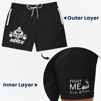 Squat On My Face Respectfully - Personalized Shorts