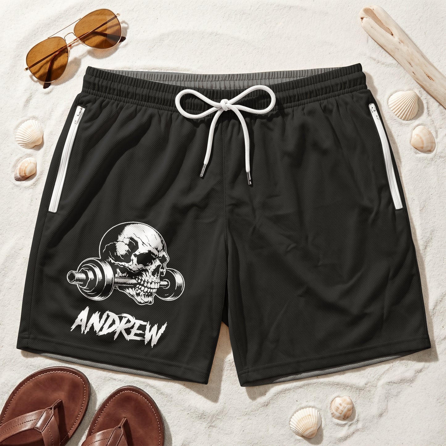 Squat On My Face Respectfully - Personalized Shorts