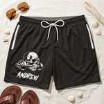 Squat On My Face Respectfully - Personalized Shorts