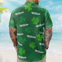 St.Patrick's Day Irish Shamrock Vintage Aloha Shirt - Custom Hawaiian Shirts