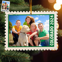 Stamp Family - Personalized Acrylic Photo Ornament