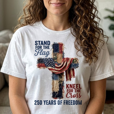 Stand For The Flag Kneel For The Cross - Shirt