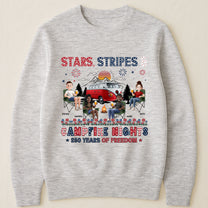 Stars Stripes & Campfire Nights 250 Years Of Freedom Camping Crew - Personalized Shirt