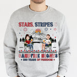 Stars Stripes & Campfire Nights 250 Years Of Freedom Camping Crew - Personalized Shirt
