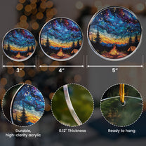 Starry Campfire 2D Flat - Acrylic Ornament