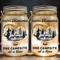 Starry Light Making Memories One Campsite At A Time - Personalized Mason Jar Light