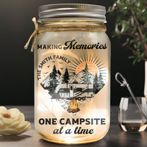 Starry Light Making Memories One Campsite At A Time - Personalized Mason Jar Light