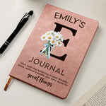 Start Each Day Believing In Your Dreams. - Personalized Leather Journal