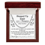 Step Dad Thank You For Being The Father You Didn't Have To Be - Personalized Men's Cuban Link Chain