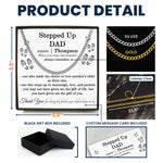 Step Dad Thank You For Being The Father You Didn't Have To Be - Personalized Men's Cuban Link Chain