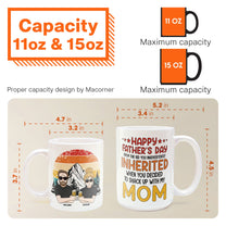 Stepped Up Dad Father's Day From Kids Inadvertently Inherited - Personalized Mug