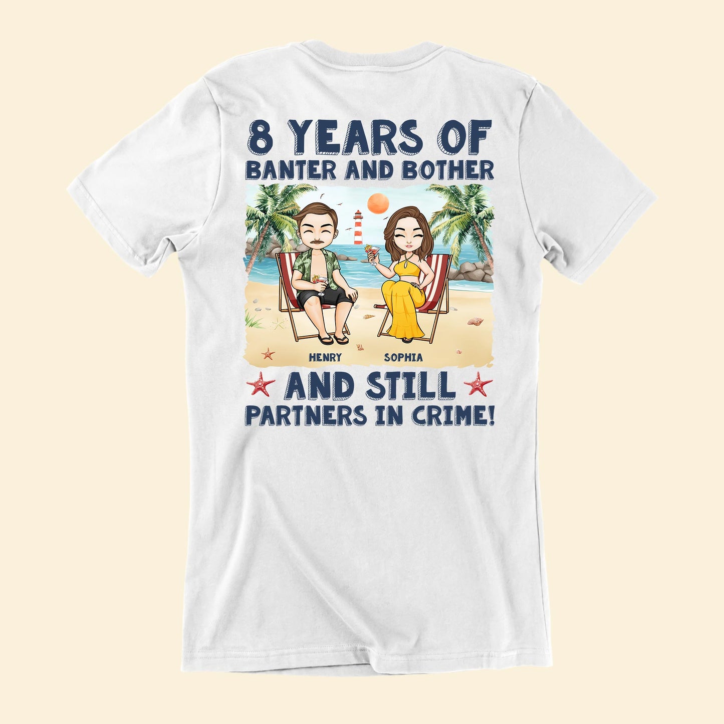 Still Partners In Crime - Personalized Couple Matching Back Printed Shirts