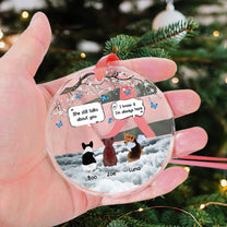 Still Talk About You - Personalized Glass Ornament