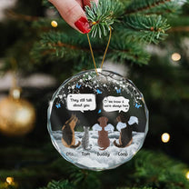 Still Talk About You - Personalized Glass Ornament