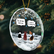 Still Talk About You - Personalized Glass Ornament