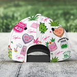 Stoner Girl Cannabis Cake Pink - Personalized Classic Cap