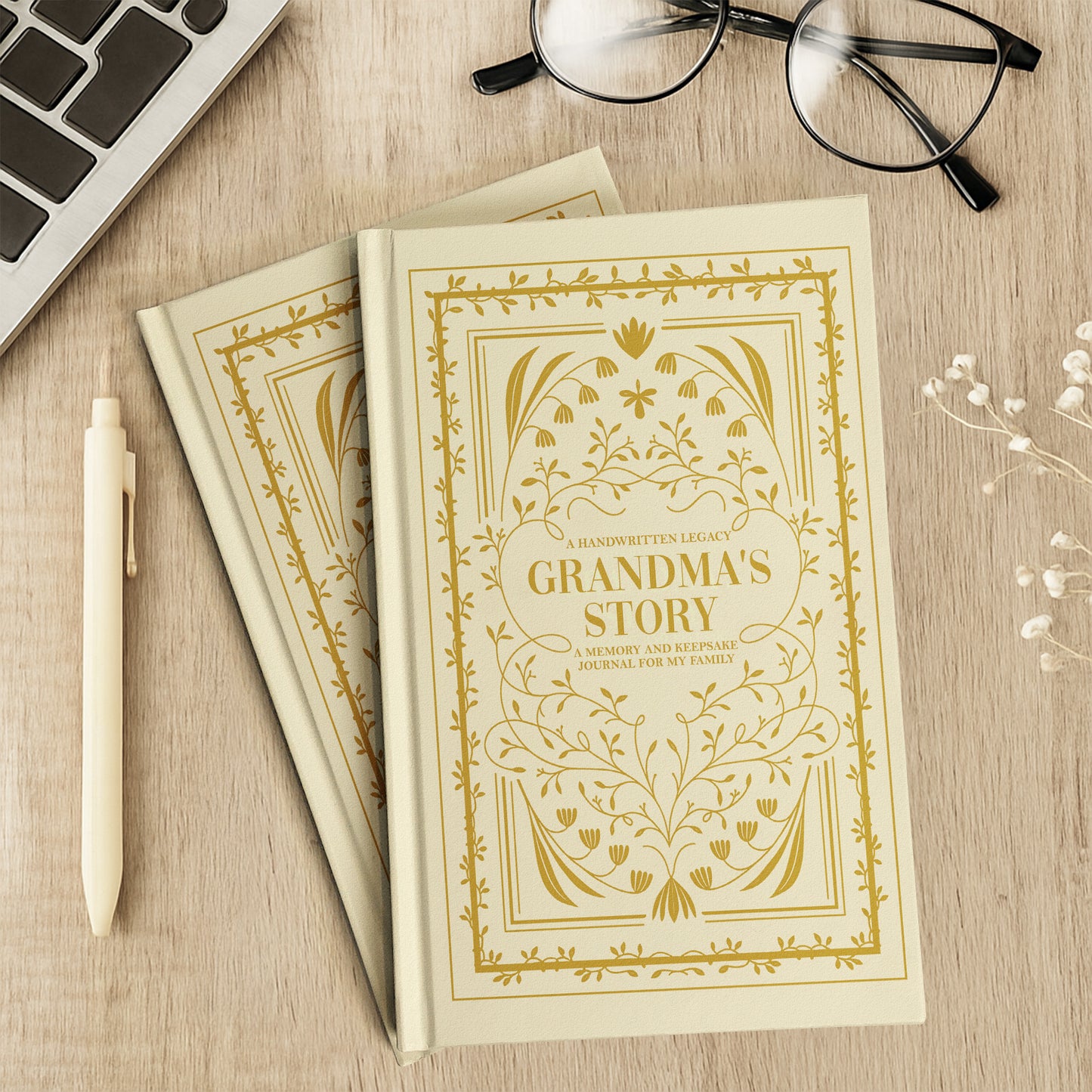 Story Journal A Memory And Keepsake Journal For My Family - Personalized Hardcover Journal