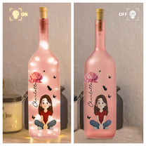 Straighten Your Crown Granddaughter - Personalized Bottle Lamp