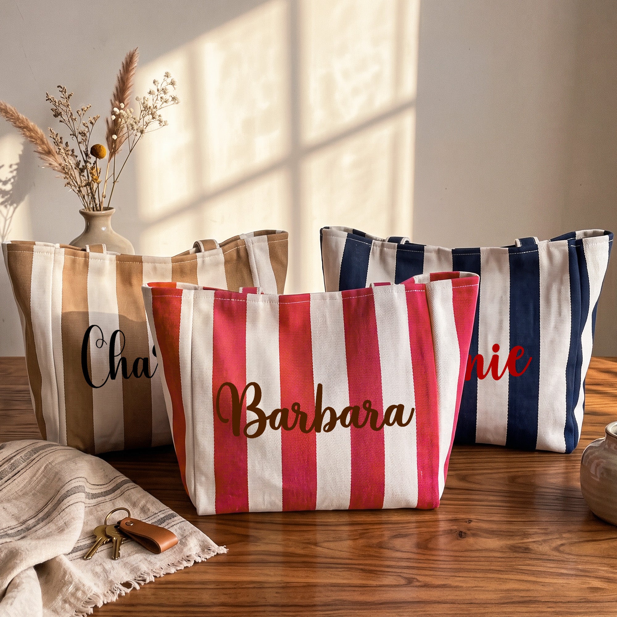 Striped-Canvas-With-Name-Personalized-Beach-Bag-3