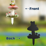 Stunning Fairy Garden - Personalized Metal Garden Stake